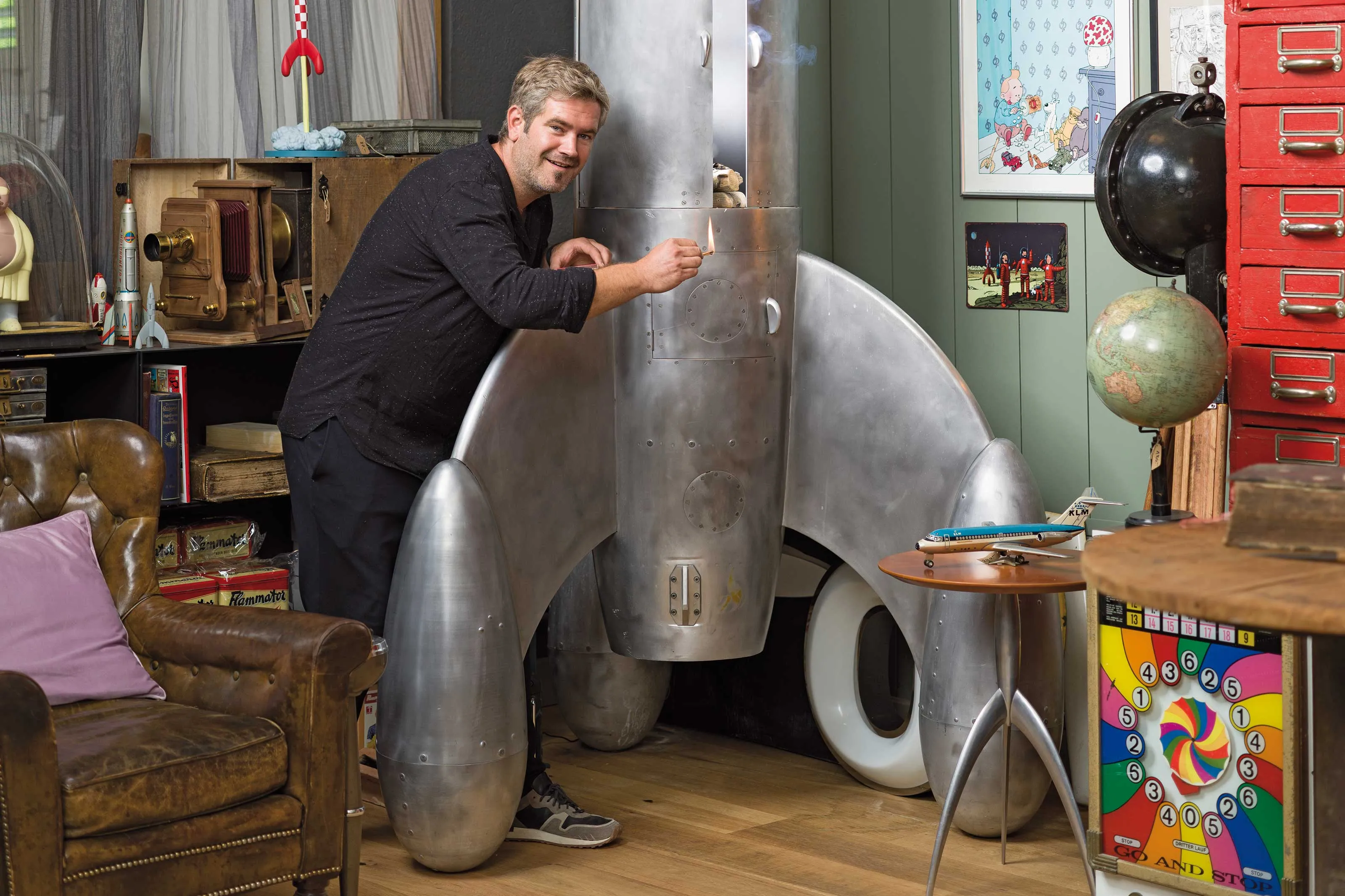 Benjamin Zweifel hat mit seinen originellen Öfen schon mehrere Preise gewonnen.