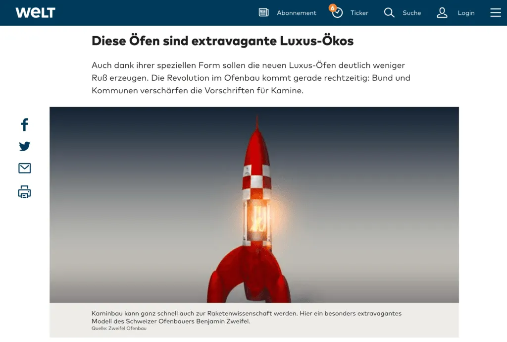 Kaminöfen der Luxusklasse